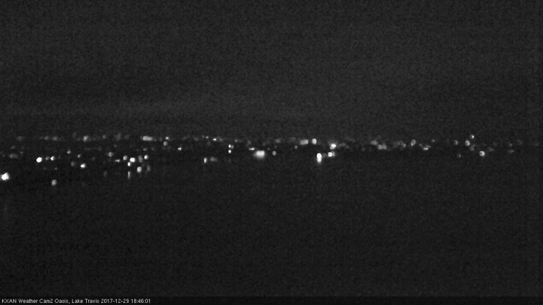 Lake Travis webcam, December 29, 2017 6:10 PM CT