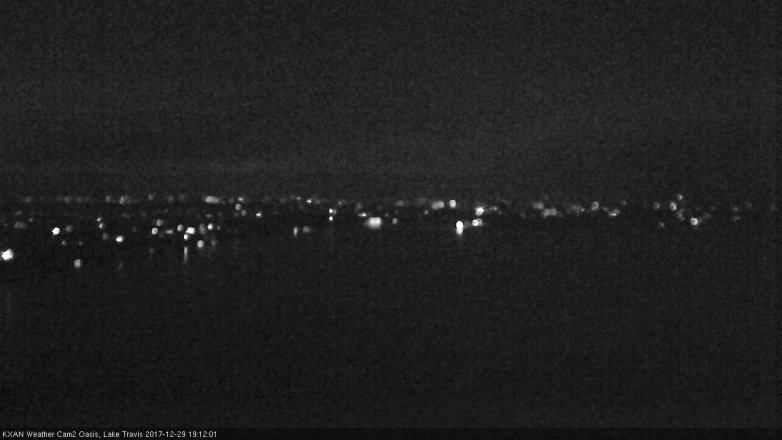 Lake Travis webcam, December 29, 2017 6:15 PM CT