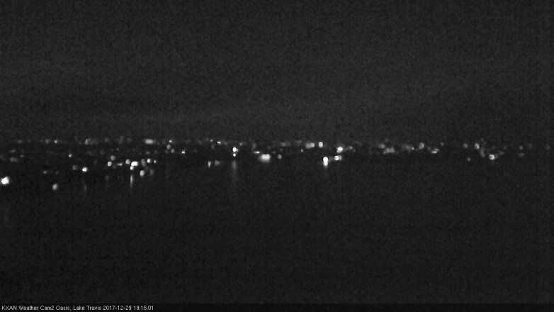 Lake Travis webcam, December 29, 2017 6:35 PM CT