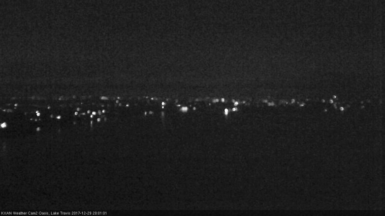 Lake Travis webcam, December 29, 2017 7:15 PM CT