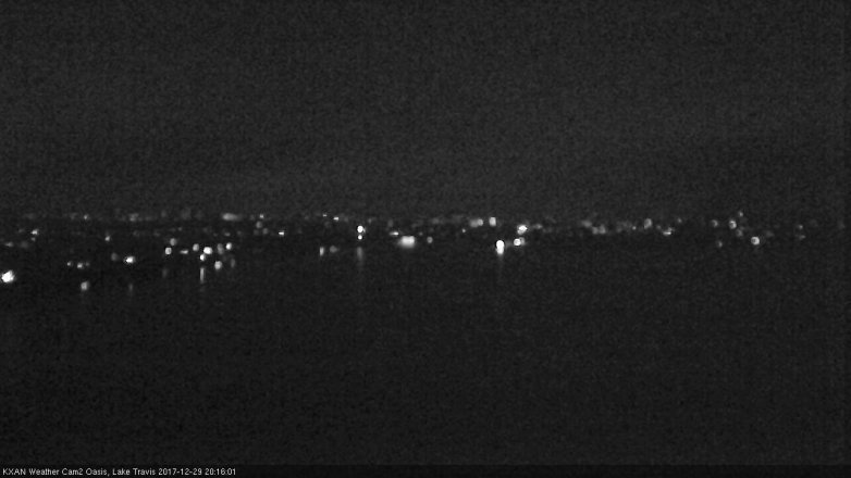 Lake Travis webcam, December 29, 2017 7:40 PM CT