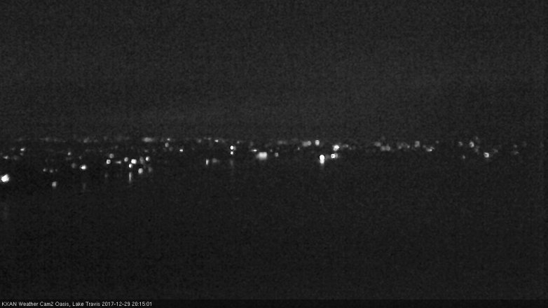 Lake Travis webcam, December 29, 2017 7:45 PM CT