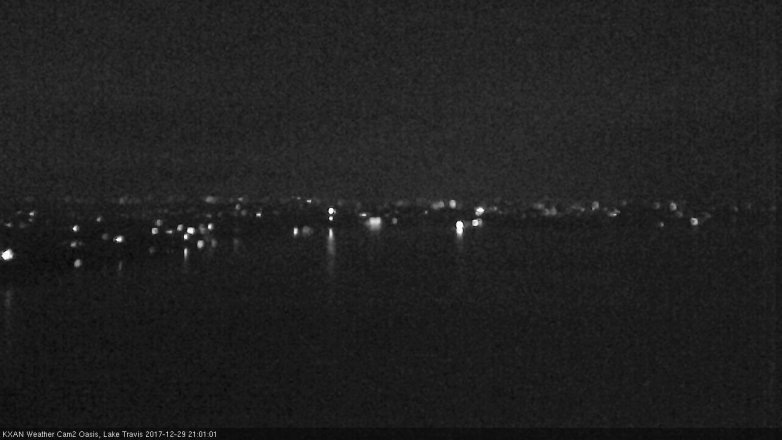 Lake Travis webcam, December 29, 2017 8:25 PM CT
