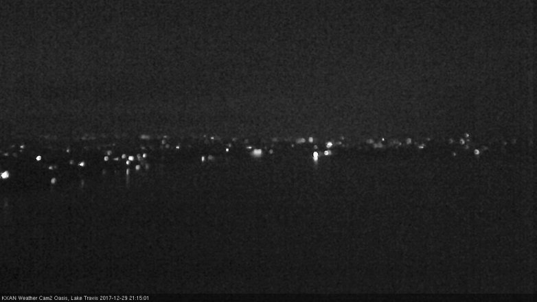 Lake Travis webcam, December 29, 2017 8:40 PM CT