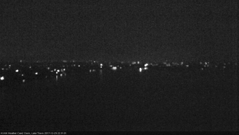 Lake Travis webcam, December 29, 2017 9:35 PM CT
