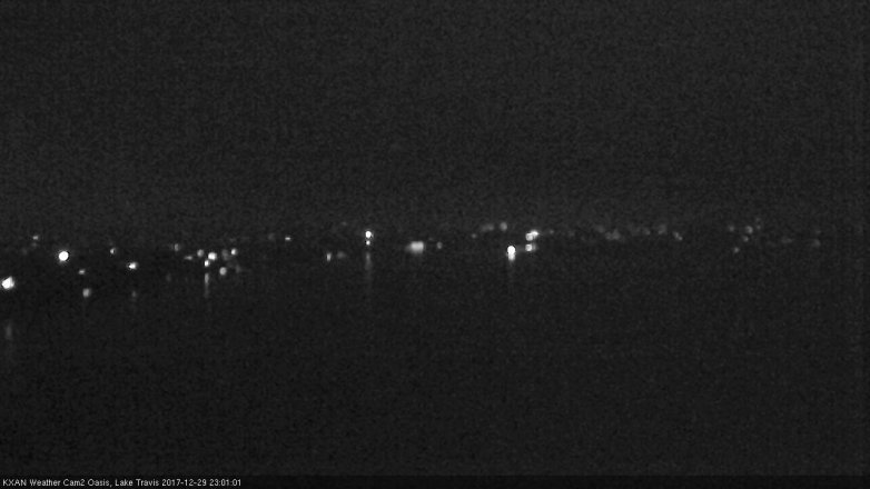Lake Travis webcam, December 29, 2017 10:05 PM CT