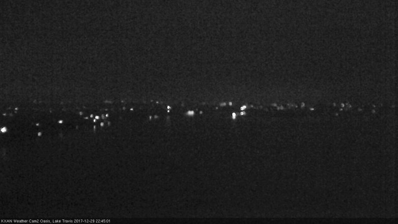 Lake Travis webcam, December 29, 2017 10:10 PM CT