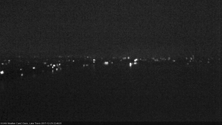 Lake Travis webcam, December 29, 2017 10:15 PM CT