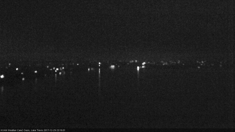 Lake Travis webcam, December 29, 2017 10:20 PM CT