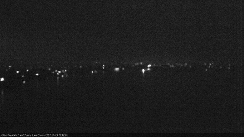 Lake Travis webcam, December 29, 2017 10:40 PM CT