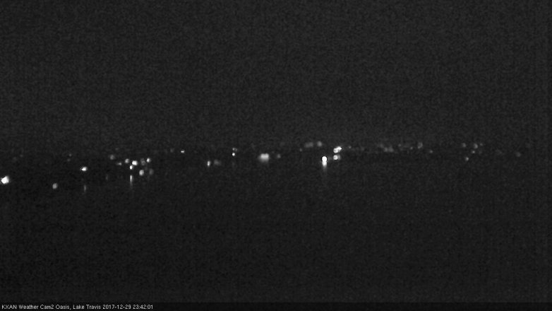 Lake Travis webcam, December 29, 2017 10:45 PM CT