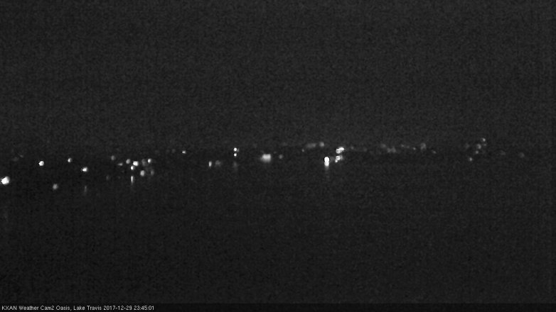 Lake Travis webcam, December 29, 2017 11:05 PM CT