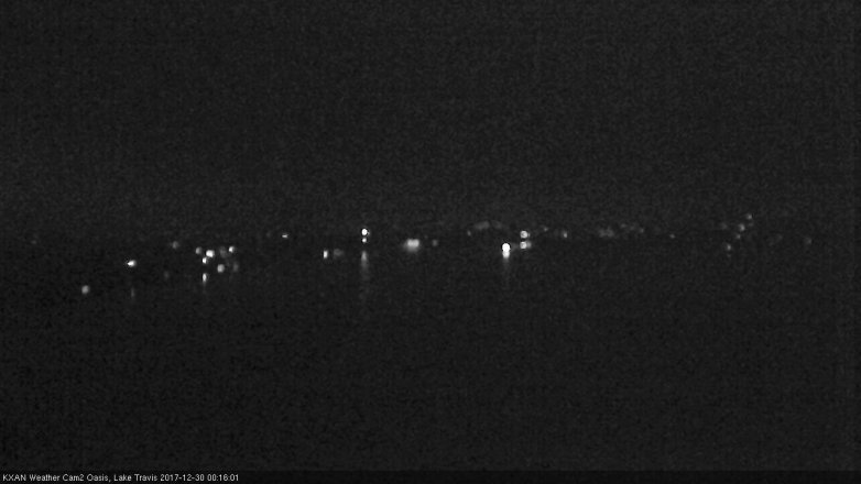 Lake Travis webcam, December 29, 2017 11:35 PM CT