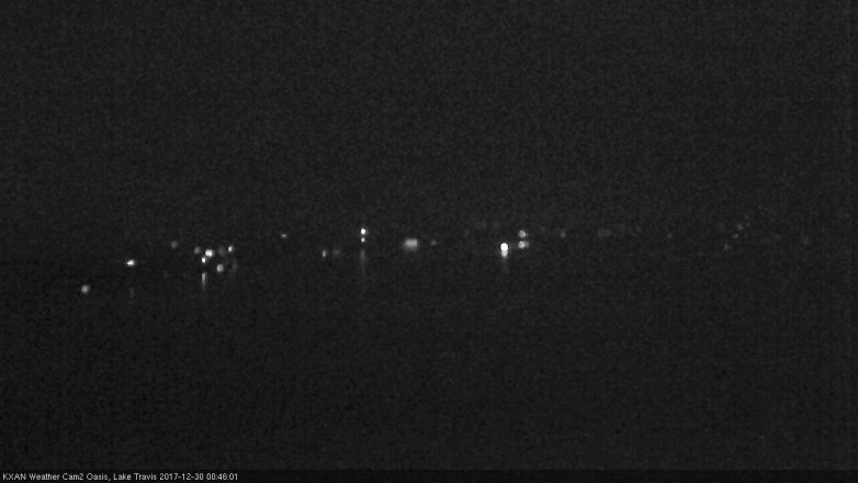 Lake Travis webcam, December 29, 2017 11:50 PM CT