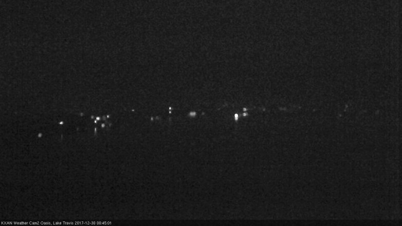 Lake Travis webcam, December 29, 2017 12:00 AM CT