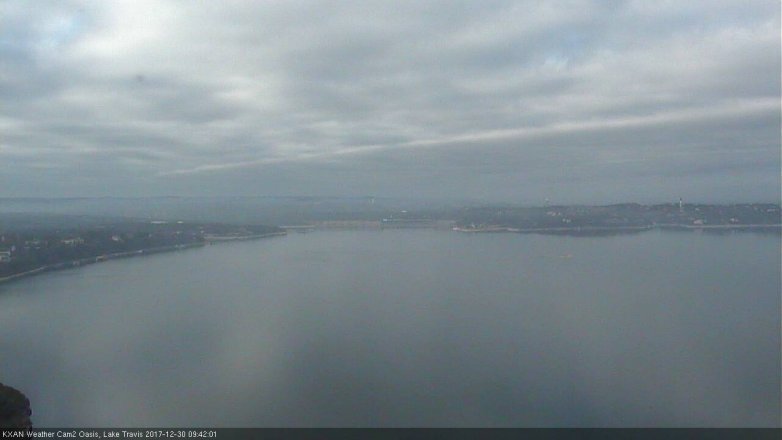 Lake Travis webcam, December 30, 2017 9:00 AM CT