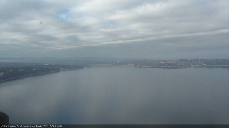 Lake Travis webcam, December 30, 2017 9:15 AM CT