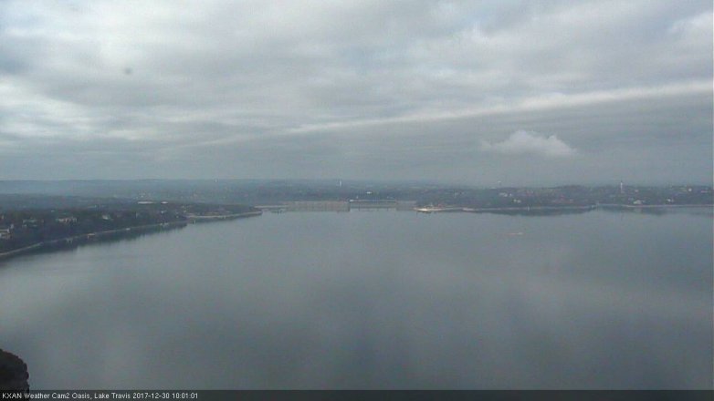Lake Travis webcam, December 30, 2017 9:30 AM CT