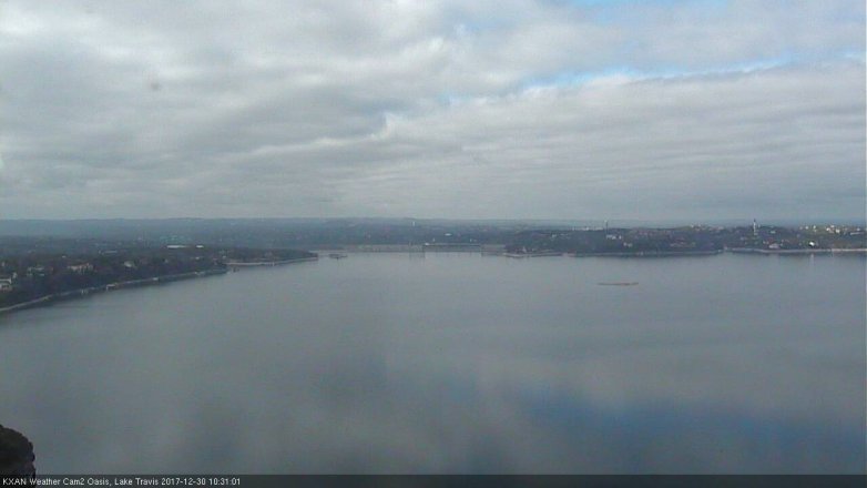 Lake Travis webcam, December 30, 2017 9:40 AM CT