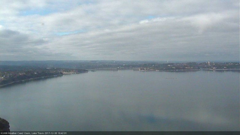 Lake Travis webcam, December 30, 2017 9:55 AM CT