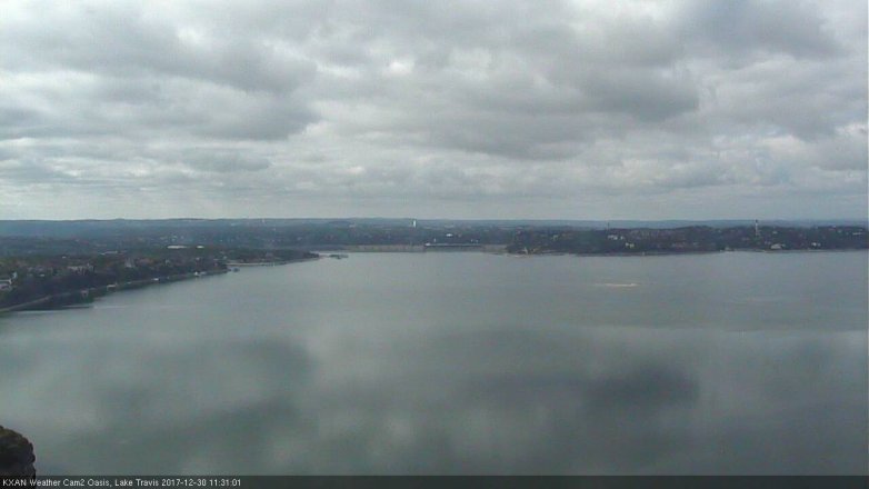 Lake Travis webcam, December 30, 2017 10:40 AM CT