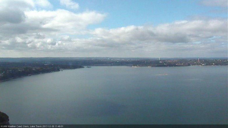 Lake Travis webcam, December 30, 2017 10:55 AM CT