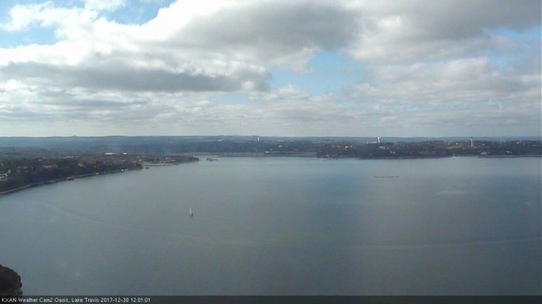 Lake Travis webcam, December 30, 2017 11:10 AM CT