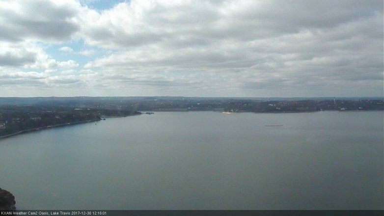 Lake Travis webcam, December 30, 2017 11:45 AM CT