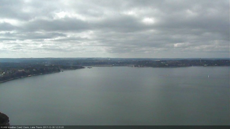 Lake Travis webcam, December 30, 2017 11:50 AM CT