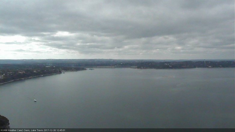 Lake Travis webcam, December 30, 2017 11:55 AM CT