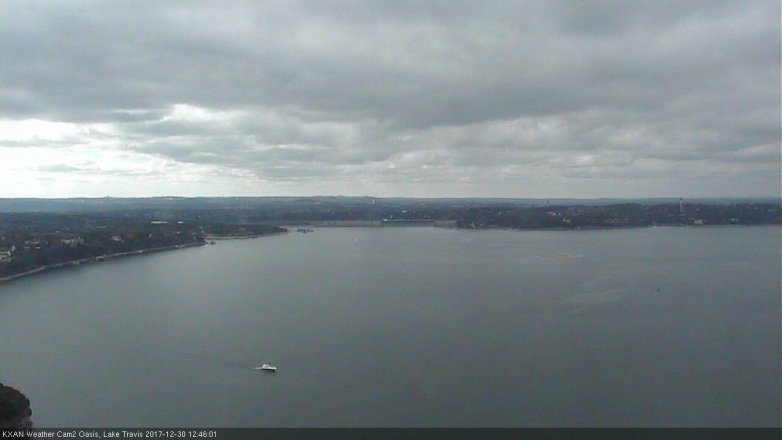 Lake Travis webcam, December 30, 2017 12:05 PM CT