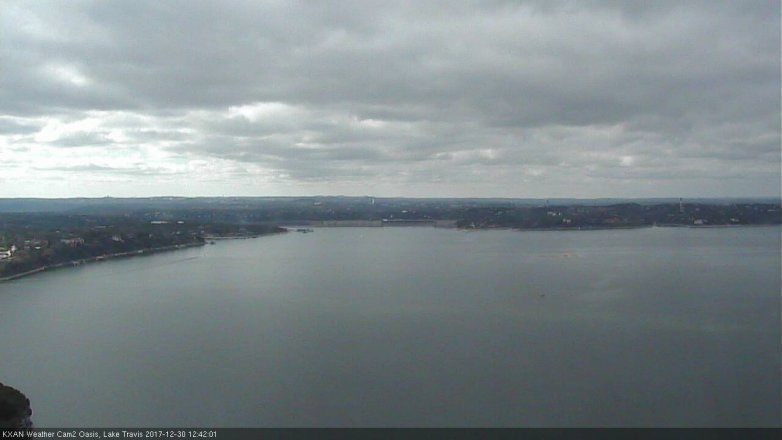 Lake Travis webcam, December 30, 2017 12:10 PM CT