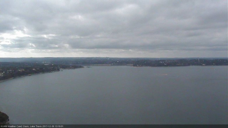 Lake Travis webcam, December 30, 2017 12:30 PM CT