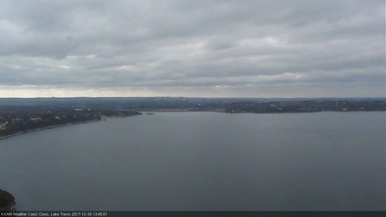 Lake Travis webcam, December 30, 2017 1:00 PM CT