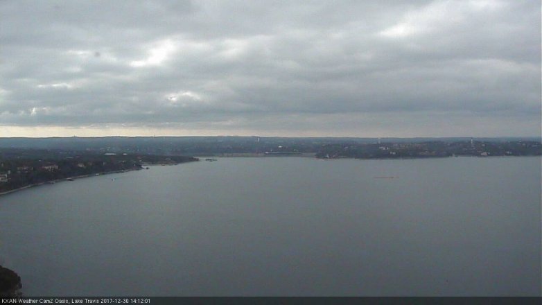 Lake Travis webcam, December 30, 2017 1:15 PM CT