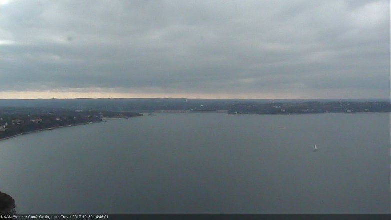 Lake Travis webcam, December 30, 2017 1:50 PM CT