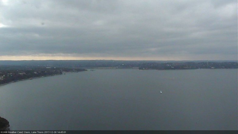 Lake Travis webcam, December 30, 2017 2:00 PM CT
