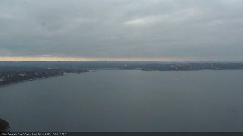 Lake Travis webcam, December 30, 2017 2:20 PM CT