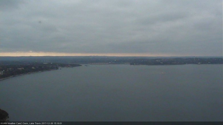 Lake Travis webcam, December 30, 2017 2:30 PM CT