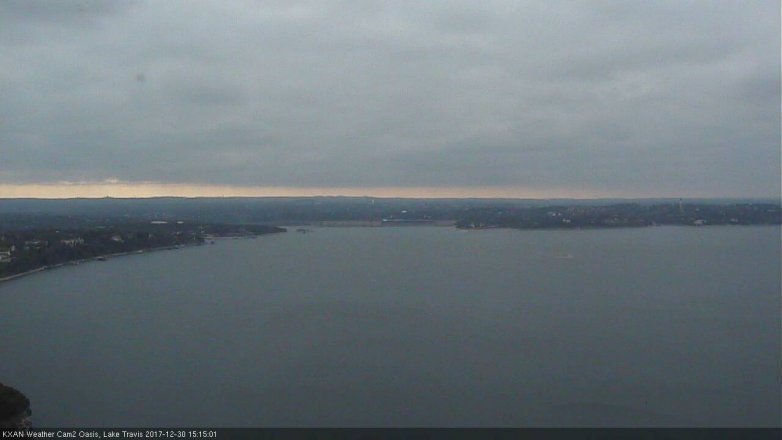 Lake Travis webcam, December 30, 2017 2:35 PM CT