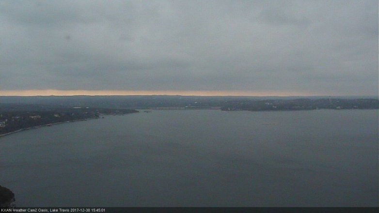 Lake Travis webcam, December 30, 2017 3:10 PM CT