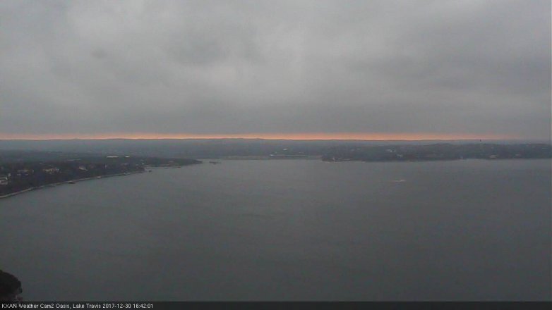 Lake Travis webcam, December 30, 2017 4:00 PM CT