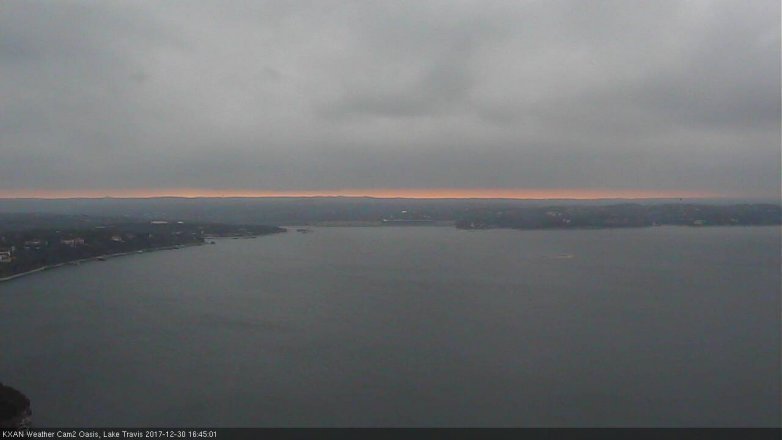 Lake Travis webcam, December 30, 2017 4:05 PM CT