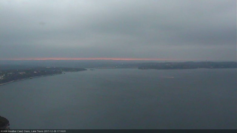 Lake Travis webcam, December 30, 2017 4:30 PM CT