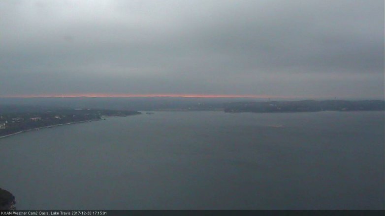 Lake Travis webcam, December 30, 2017 4:35 PM CT