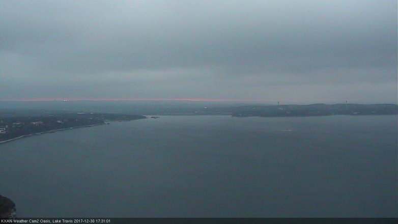 Lake Travis webcam, December 30, 2017 4:40 PM CT