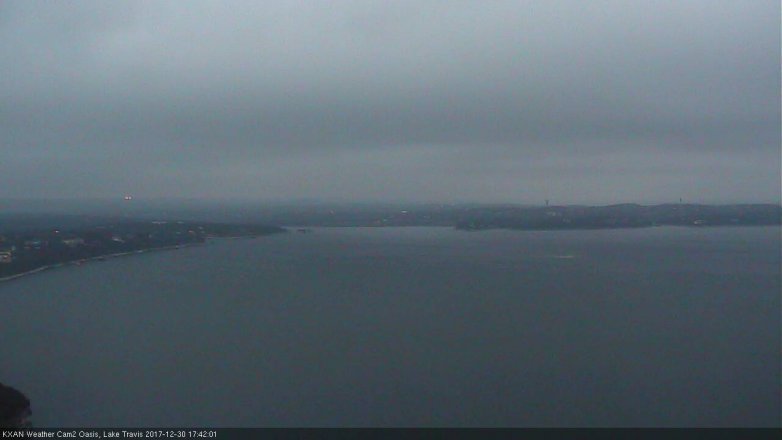 Lake Travis webcam, December 30, 2017 4:45 PM CT