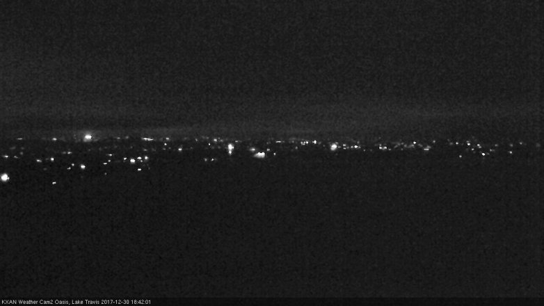 Lake Travis webcam, December 30, 2017 5:45 PM CT