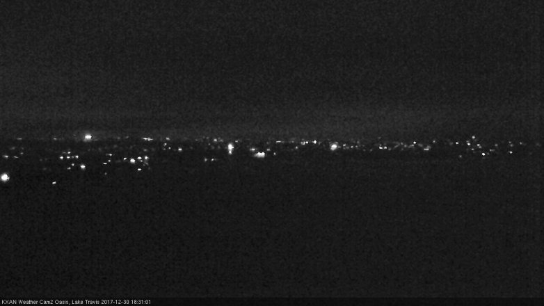 Lake Travis webcam, December 30, 2017 6:00 PM CT
