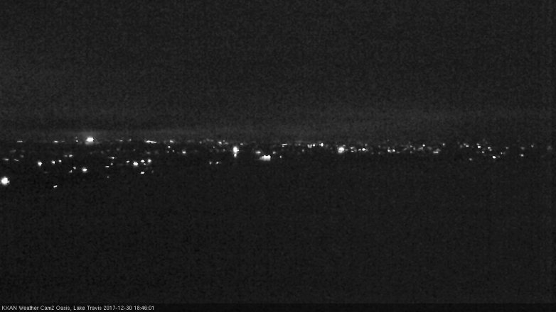 Lake Travis webcam, December 30, 2017 6:15 PM CT